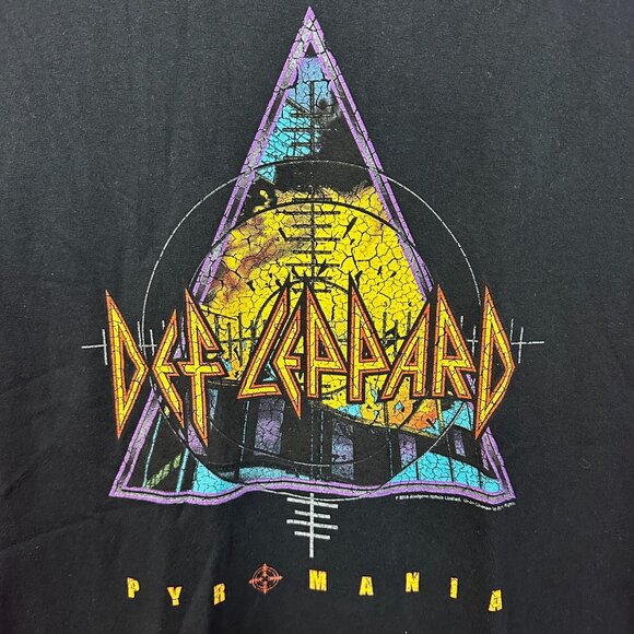 Def Leppard Pyromania 1983 World Tour Glam Metal Band Tee S - Picture 2 of 4